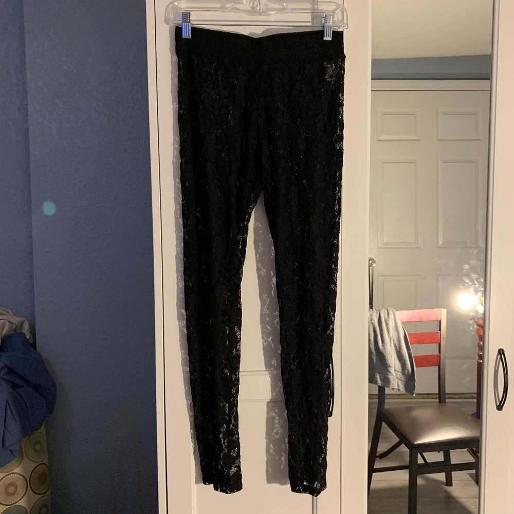 American Eagle Black Lace Leggings